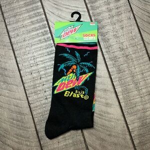 Unisex Novelty crew socks Mt.Dew Baja Blast. NWT